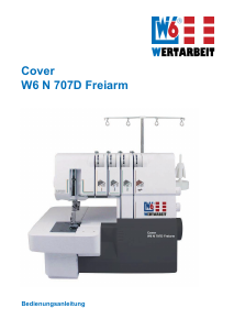 Bedienungsanleitung W6 N 707D Nähmaschine