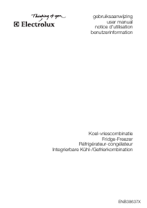 Handleiding Electrolux ENB38637X Koel-vries combinatie