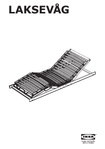 Kullanım kılavuzu IKEA LAKSEVAG Sunta yatak bazası