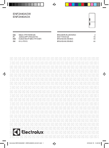 Käyttöohje Electrolux ENF2440AOW Jääkaappipakastin