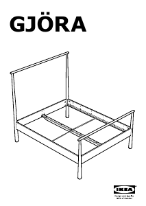 Manual de uso IKEA GJORA Estructura de cama
