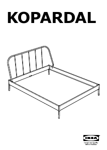 Manuale IKEA KOPARDAL Struttura letto