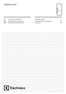 Посібник Electrolux ENN2401AOW Холодильник із морозильною камерою