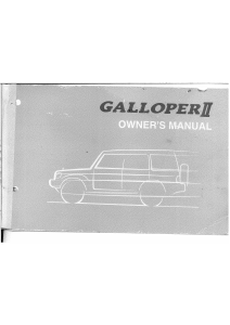 Manual Hyundai Galloper II (1997)