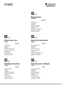 Manual Hotpoint-Ariston CP87SG1 /HA S Fogão