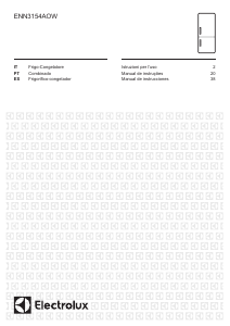 Manual de uso Electrolux ENN3154AOW Frigorífico combinado