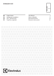 Mode d’emploi Electrolux ENN92841AW Réfrigérateur combiné