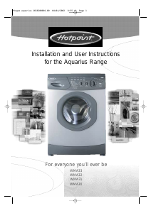 Manual Hotpoint WMA30 Aquarius Washing Machine