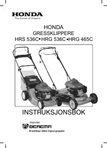 Bruksanvisning Honda HRG465C Gressklipper
