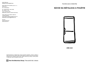 Návod Electrolux ERB2523 Chladnička s mrazničkou