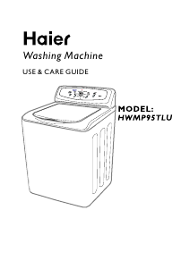 Manual Haier HWMP95TLU Washing Machine