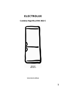 Manual Electrolux ERB3022X Combina frigorifica