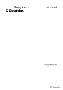 Manual Electrolux ERB34205W Fridge-Freezer