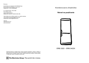 Návod Electrolux ERB3422X Chladnička s mrazničkou