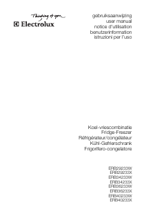 Bedienungsanleitung Electrolux ERB36233W Kühl-gefrierkombination