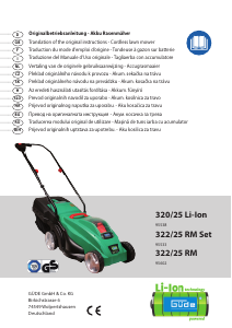 Manuale Güde 320/25 LI-ION Rasaerba