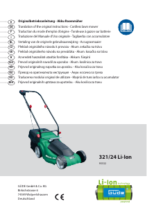 Manual Güde 321/24 LI-ION Lawn Mower