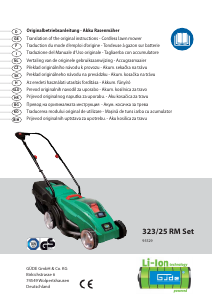 Manual Güde 323/25 RM Mașină de tuns iarbă