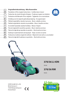 Manual Güde 370/36 RM Mașină de tuns iarbă