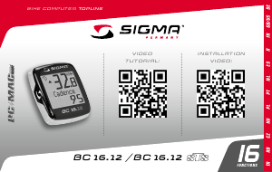 Instrukcja Sigma BC 16.12 STS CAD Licznik rowerowy