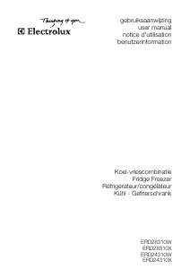 Bedienungsanleitung Electrolux ERD28310W Kühl-gefrierkombination