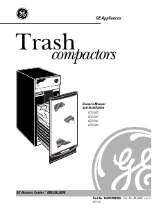 Manual GE GCG1520 Trash Compactor