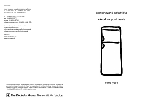 Návod Electrolux ERD3322X Chladnička s mrazničkou