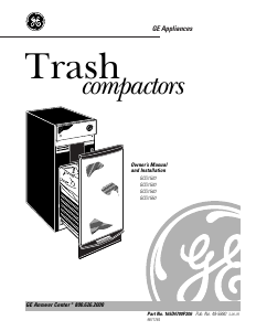 Manual GE GCG1540 Trash Compactor
