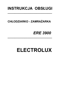 Instrukcja Electrolux ERE3900 Lodówko-zamrażarka