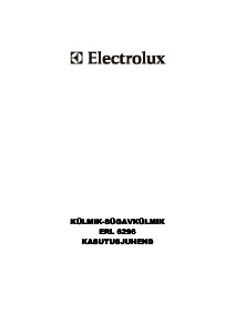Kasutusjuhend Electrolux ERL6296SK Külmik-sügavkülmik
