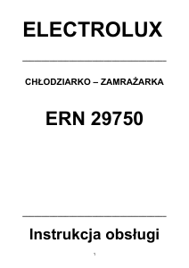 Instrukcja Electrolux ERN29750 Lodówko-zamrażarka