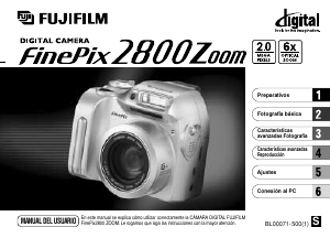 Manual de uso Fujifilm FinePix 2800 Zoom Cámara digital