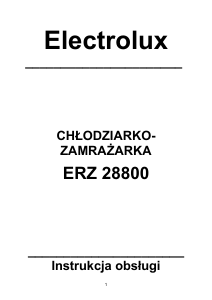 Instrukcja Electrolux ERZ28800 Lodówko-zamrażarka