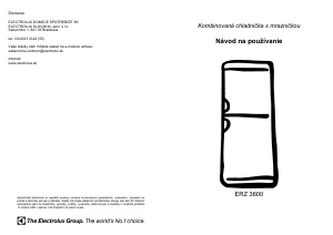 Návod Electrolux ERZ3600 Chladnička s mrazničkou