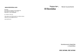Návod Electrolux ERZ36700X Chladnička s mrazničkou
