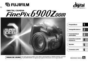 Manual de uso Fujifilm FinePix 6900 Zoom Cámara digital