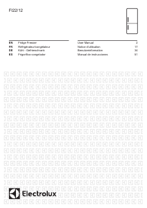 Bedienungsanleitung Electrolux FI22/12 Kühl-gefrierkombination