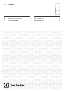 Mode d’emploi Electrolux IK277BNEEV Réfrigérateur combiné