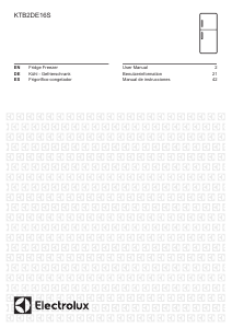 Manual de uso Electrolux KTB2DE16S Frigorífico combinado