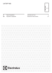 Manual de uso Electrolux LNT3FF18S Frigorífico combinado