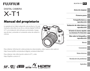 Manual de uso Fujifilm X-T1 Cámara digital
