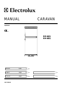 Mode d’emploi Electrolux RM4801 Réfrigérateur combiné