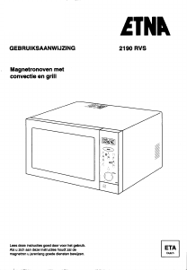 Manual ETNA 2190RVS Microwave