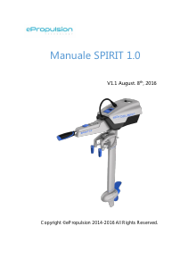 Manuale ePropulsion Spirit 1.0 Motore fuoribordo