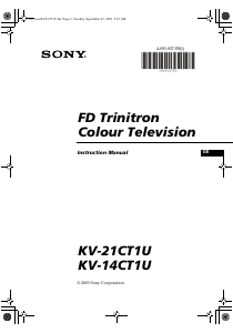 Handleiding Sony KV-21CT1U Televisie