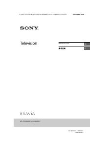 Manual Sony Bravia KD-49X8000C LCD Television