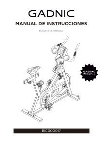 Manual de uso Gadnic BIC00017 Bicicleta estática