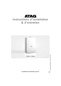 Mode d’emploi ATAG i33ECZ iZone Chaudière chauffage central