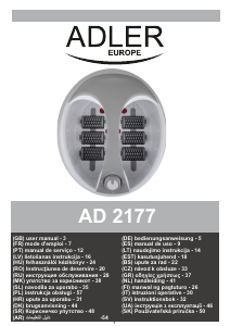 Priručnik Adler AD 2177 Kada za stopala