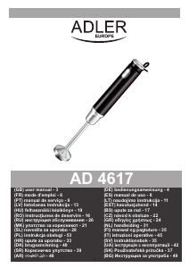 Manual Adler AD 4617w Blender de mână